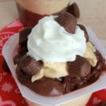 Peanut Butter Chocolate Trifle Pudding Cups-An easy trifle recipe that combines chocolate pudding and peanut butter cream cheese for a delicious treat.