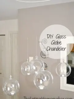 DIY Glass Globe Chandelier