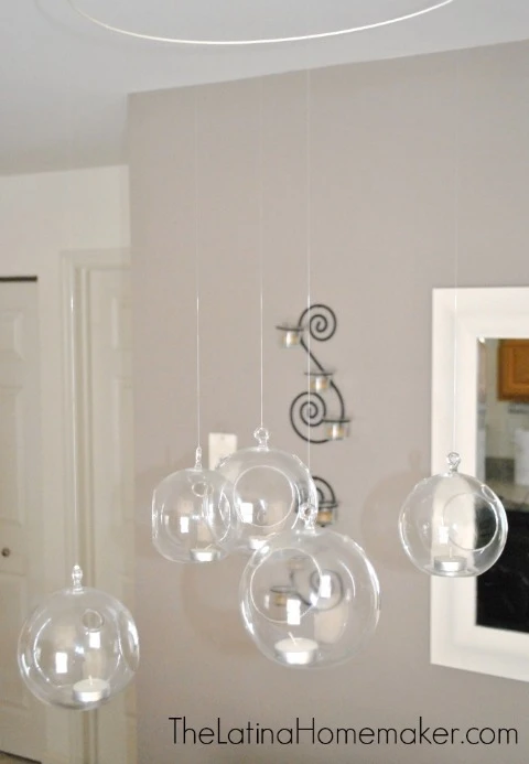 DIY Glass Globe Chandelier 
