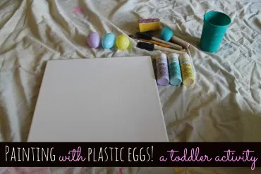 Painting With Plastic Eggs