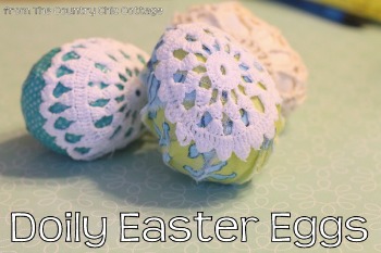 Doily Easter Eggs