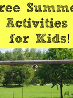 Free Summer Activities For Kids