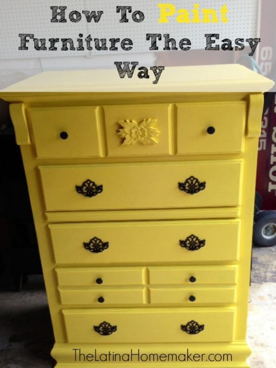 How To Paint Furniture The Easy Way The Latina Homemaker