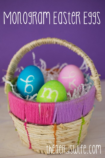 Monogram Easter Eggs