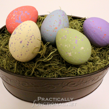 Painted Paper Mache Easter Eggs