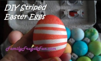 Striped Easter Egg