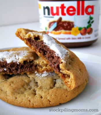 Nutella Peanut Butter Cookies