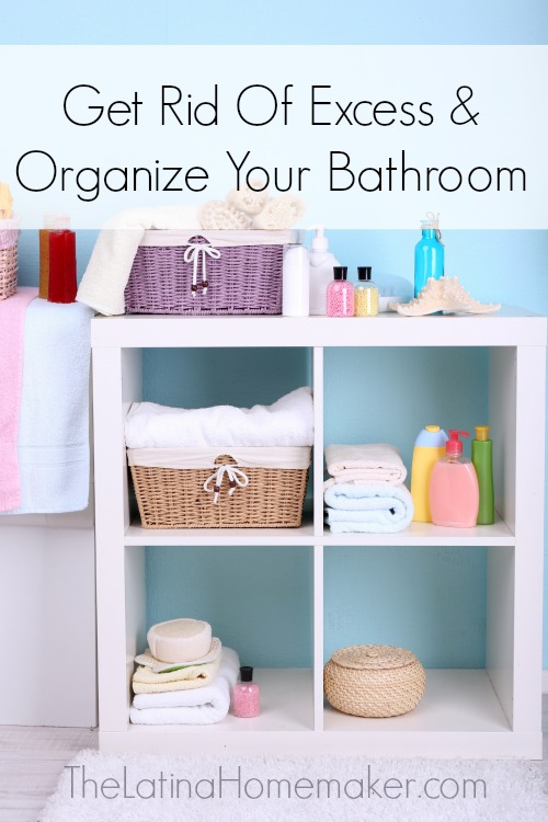 Get Rid of Excess and Organize Your Home Bathroom. Simple tips to help you control the clutter and organize your bathroom space.