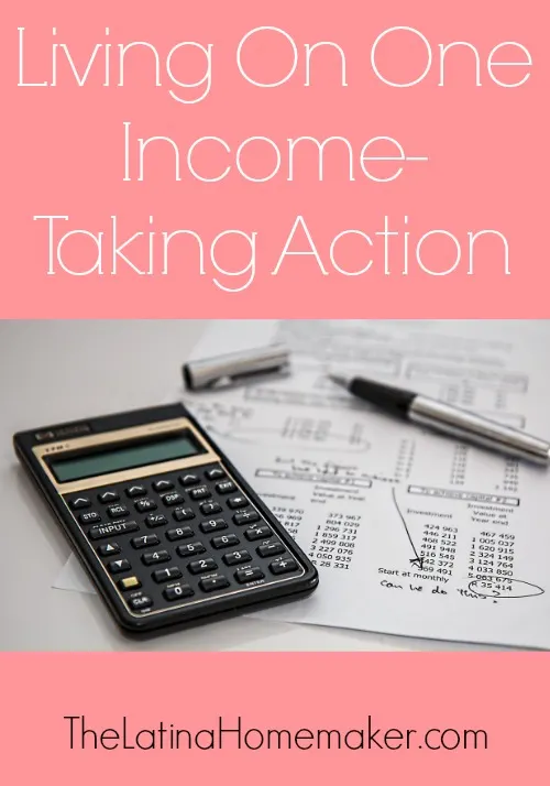 Living On One Income-Taking Action