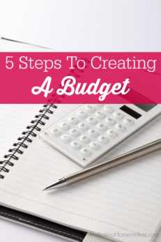 5 Steps To Creating A Budget