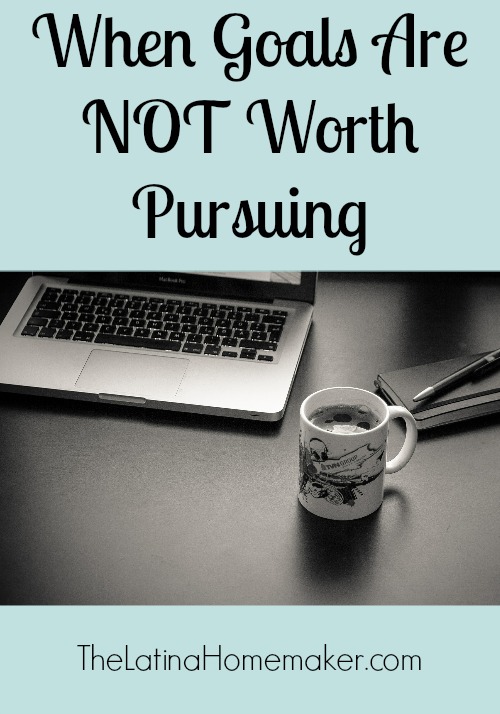 When Goals Are Not Worth Pursuing