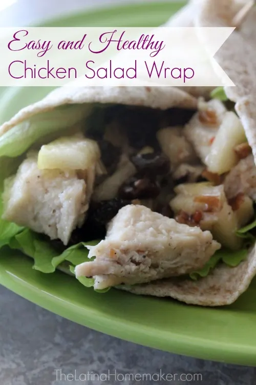 Easy And Healthy Chicken Salad Wrap