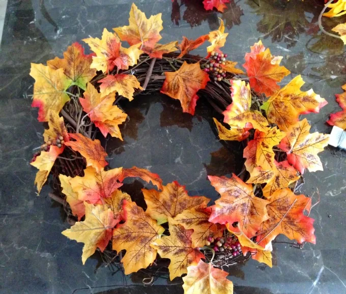 Easy and Inexpensive Fall Wreath