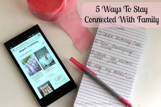 5 Ways To Stay Connected With Family. My top 5 ways that my mobile phone allows me to stay connected with family during the busy holiday season.