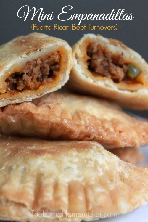 Mini Empanadillas (Puerto Rican Beef Turnovers). This is an authentic recipe of Puerto Rican Beef Turnovers. They are full of flavor with a flaky outside. 