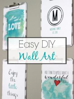 Easy and Inexpensive DIY Wall Art. A simple and inexpensive way to decorate your walls with custom prints. This project was super easy and cost less than $6.00!