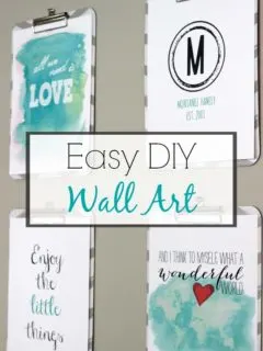 Easy and Inexpensive DIY Wall Art. A simple and inexpensive way to decorate your walls with custom prints. This project was super easy and cost less than $6.00!