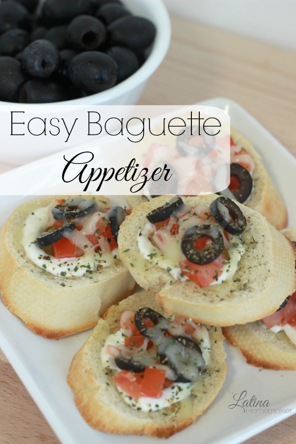 Easy Baguette Appetizer. This appetizer can be put together quickly, it's perfect for any occasion and tastes delicious! 