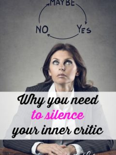 Why you need to silence your inner critic. Negative thoughts are like a virus. Don't let them hinder you from doing what you love and what you are passionate about.