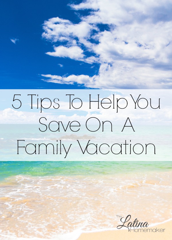 5 Tips To Help You Save On A Family Vacation. Five simple tips to help you save on a family vacation and keep your costs low.