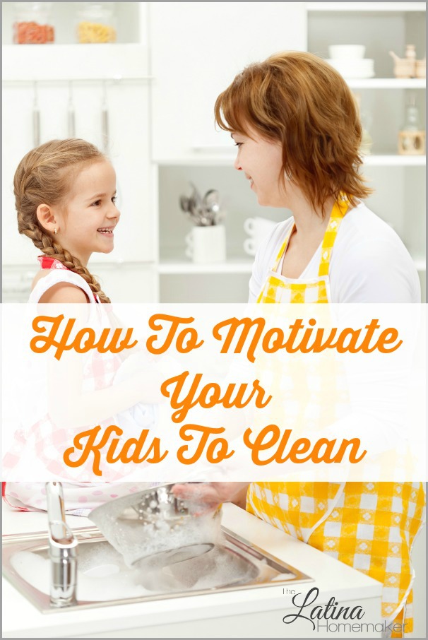 How To Motivate Your Kids To Clean-Five simple tips to help you motivate your kids to clean without having to bribe or force them to do it. 