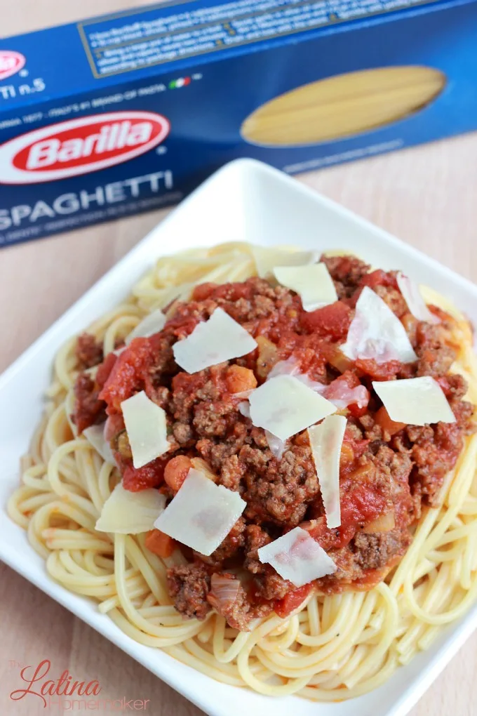 Spaghetti with San Marzano Tomato Meat Sauce. A delicious spaghetti and tomato meat sauce recipe that is both satisfying and easy to make!
