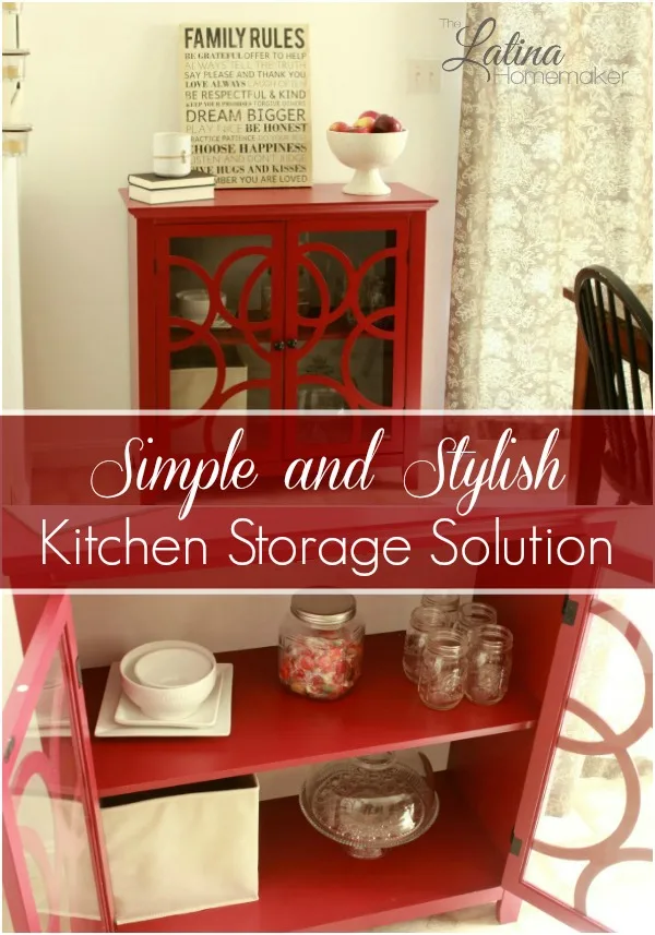 A Simple and Stylish Kitchen Storage Solution. Check out how I added storage to my small kitchen without sacrificing style or space. 