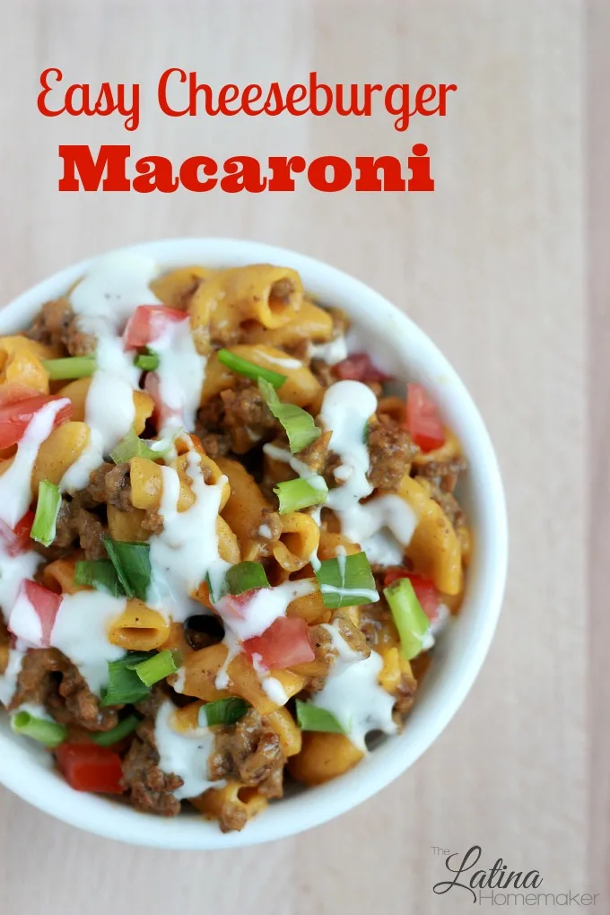 Easy Cheeseburger Macaroni Dinner. This easy cheeseburger macaroni is a great dinner solution when you're tight on time! 