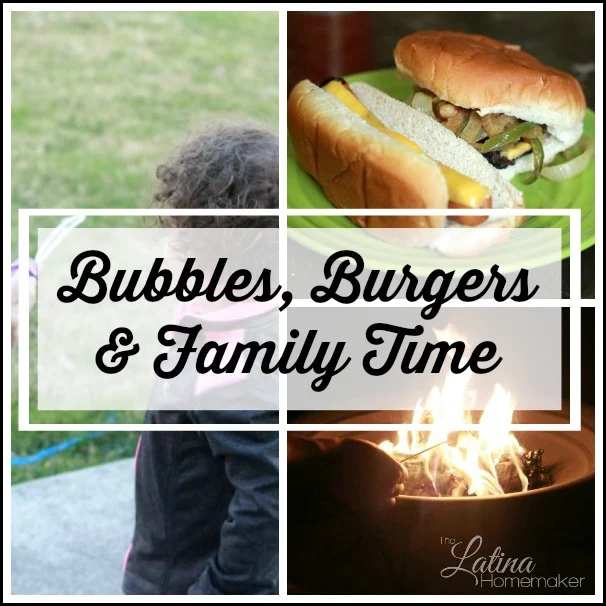 Bubbles, Burgers and Family Time. A look at our family's first time using the patio this year!