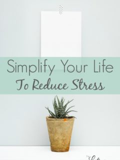 Simplify Your Life To Reduce Stress. Living a simpler life requires time and commitment. But the freedom that it brings, is worth the effort. Check out these five tips to help you in your journey.