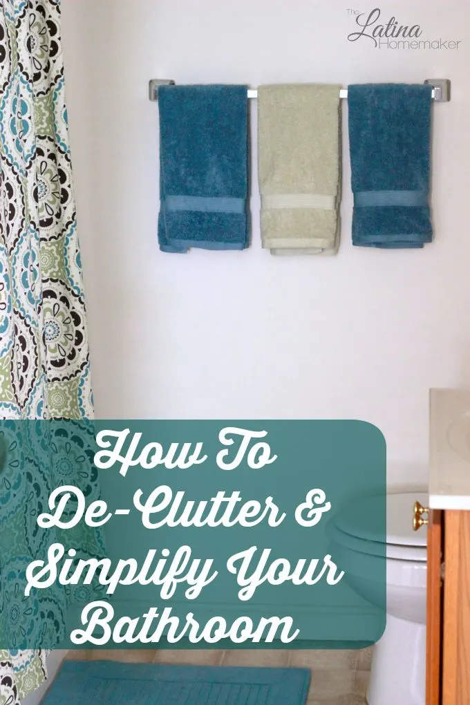 How To De-Clutter and Simplify Your Bathroom-Simple tips to help you de-clutter and simplify your bathroom space.