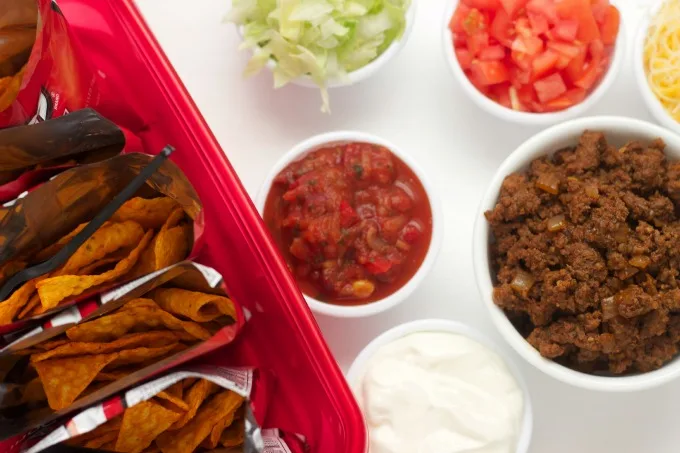 Game Day Recipe: Walking Tacos-A simple and easy to make recipe that will become a family favorite on game days or parties! 