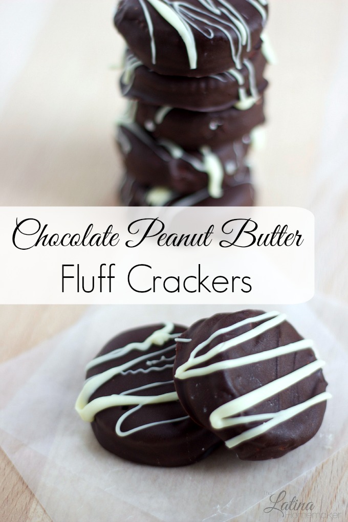 Chocolate Peanut Butter Fluff Crackers. An easy and inexpensive recipe that is perfect for the holiday season. Also makes a great food gift! 