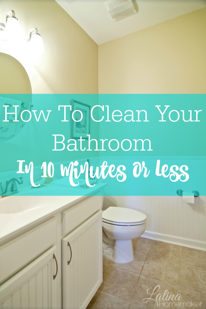 How To Clean Your Bathroom In 10 Minutes Or Less