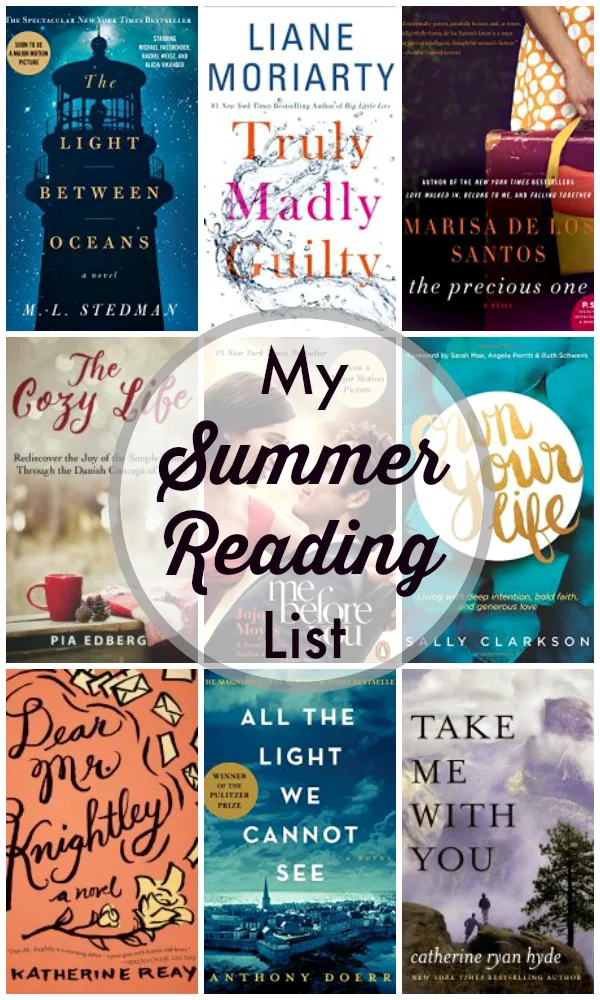 My Summer Reading List for 2016. A list of books to read during the summer months!