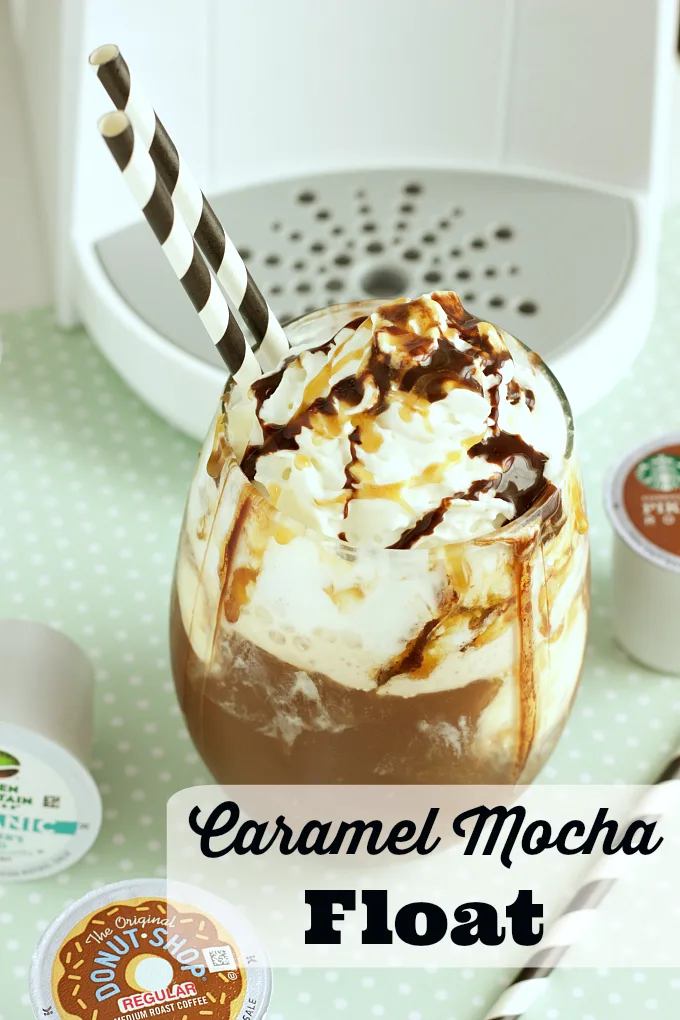 A delicious and easy Caramel Mocha Float that only requires a handful of ingredients. 