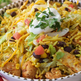 Chicken and Rice Taco Salad