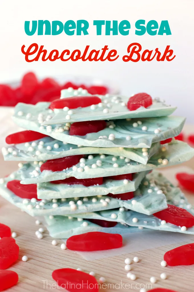 Under the Sea Chocolate Bark-STEM learning can happen at home, and this recipe is one example. Check out this fun and educational activity that your kids will enjoy!