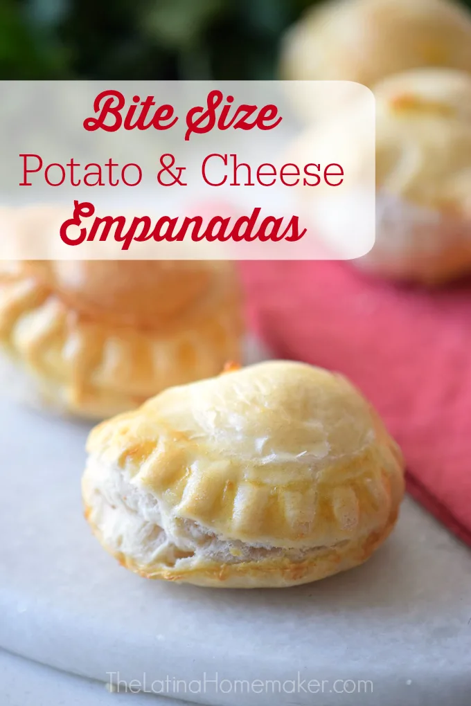 Bite Size Potato and Cheese Empanadas are the perfect party food! Easy to make and so delicious everyone will rave about them.