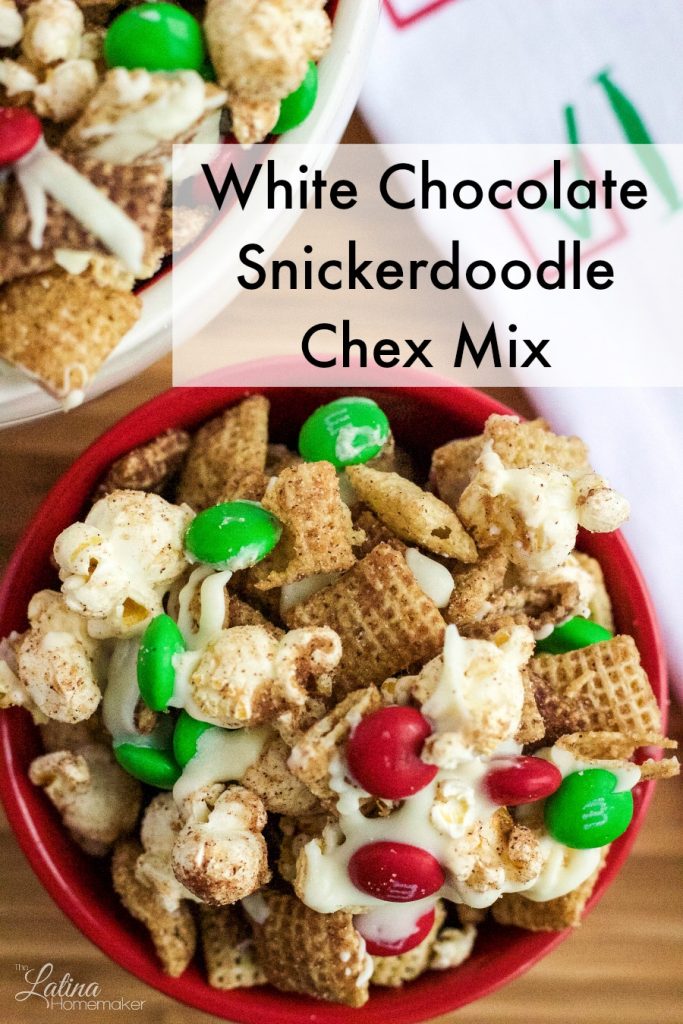 White Chocolate Snickerdoodle Chex Mix - The Latina Homemaker