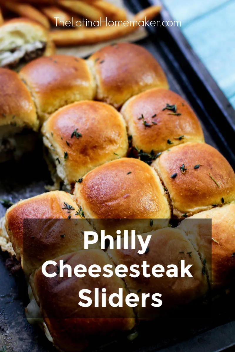 Philly Cheesesteak Sliders Recipe – These tasty melt-in-your-mouth cheesesteak sliders make the perfect appetizer for game days or your next gathering!